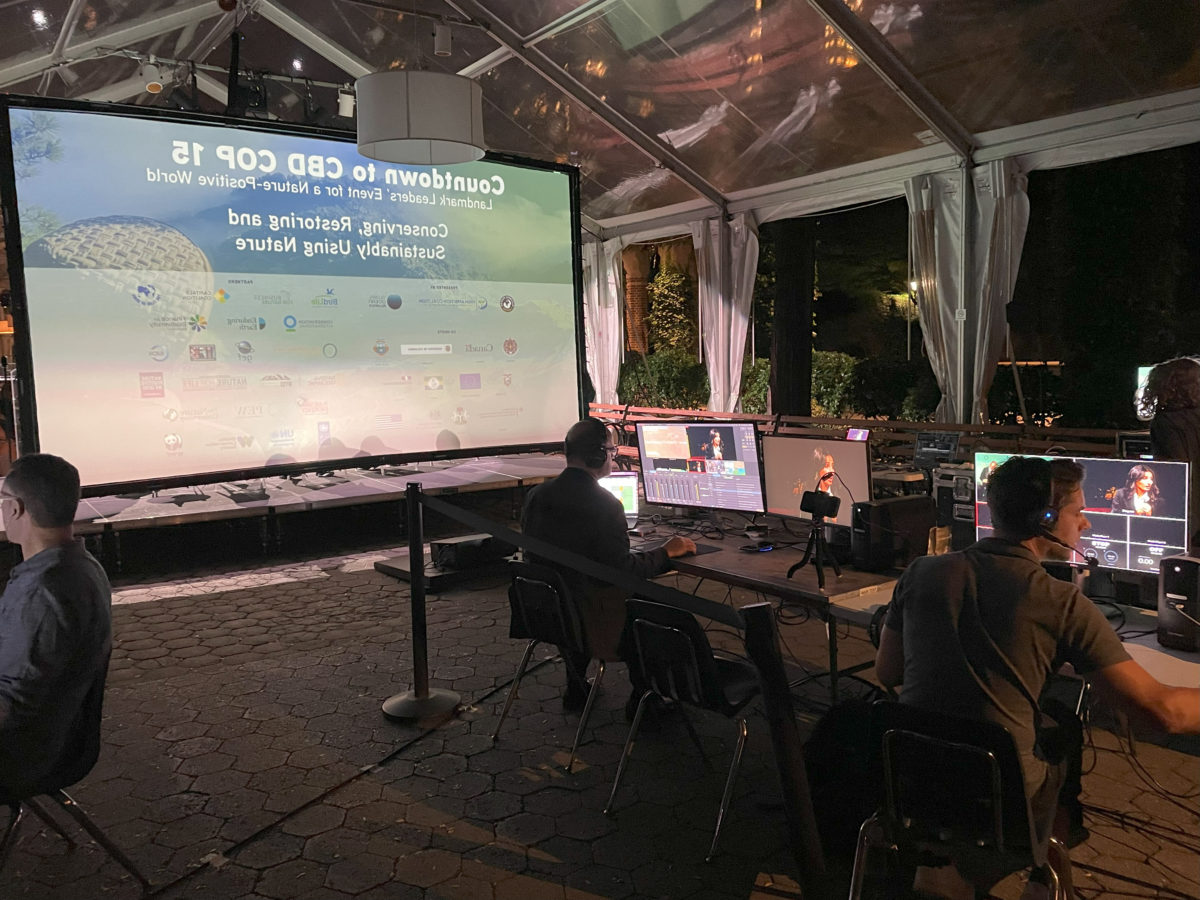 Production control desks at a ScalePV event
